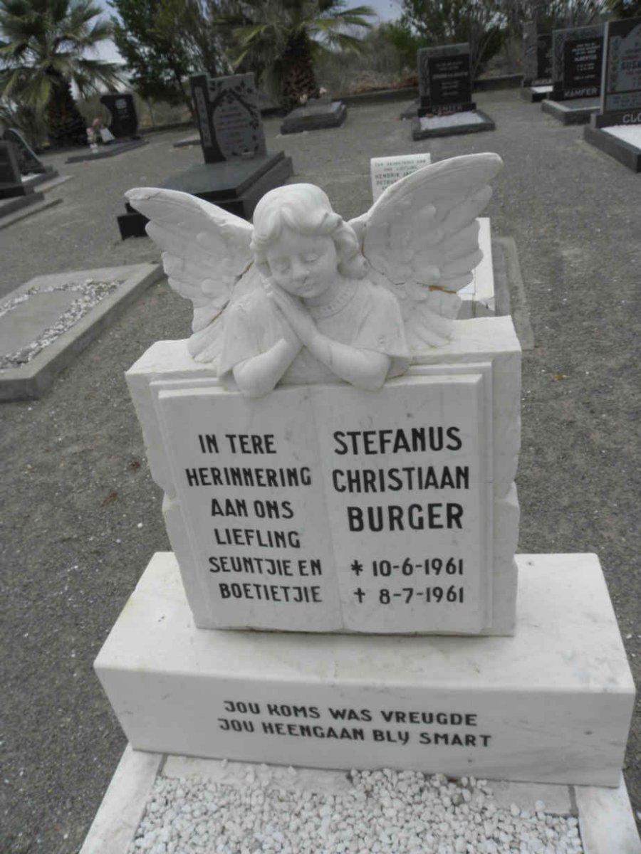 BURGER Stefanus Christiaan 1961-1961