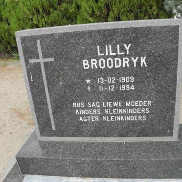 BROODRYK Lilly 1909-1994