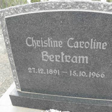 BERTRAM Christine Caroline 1891-1966