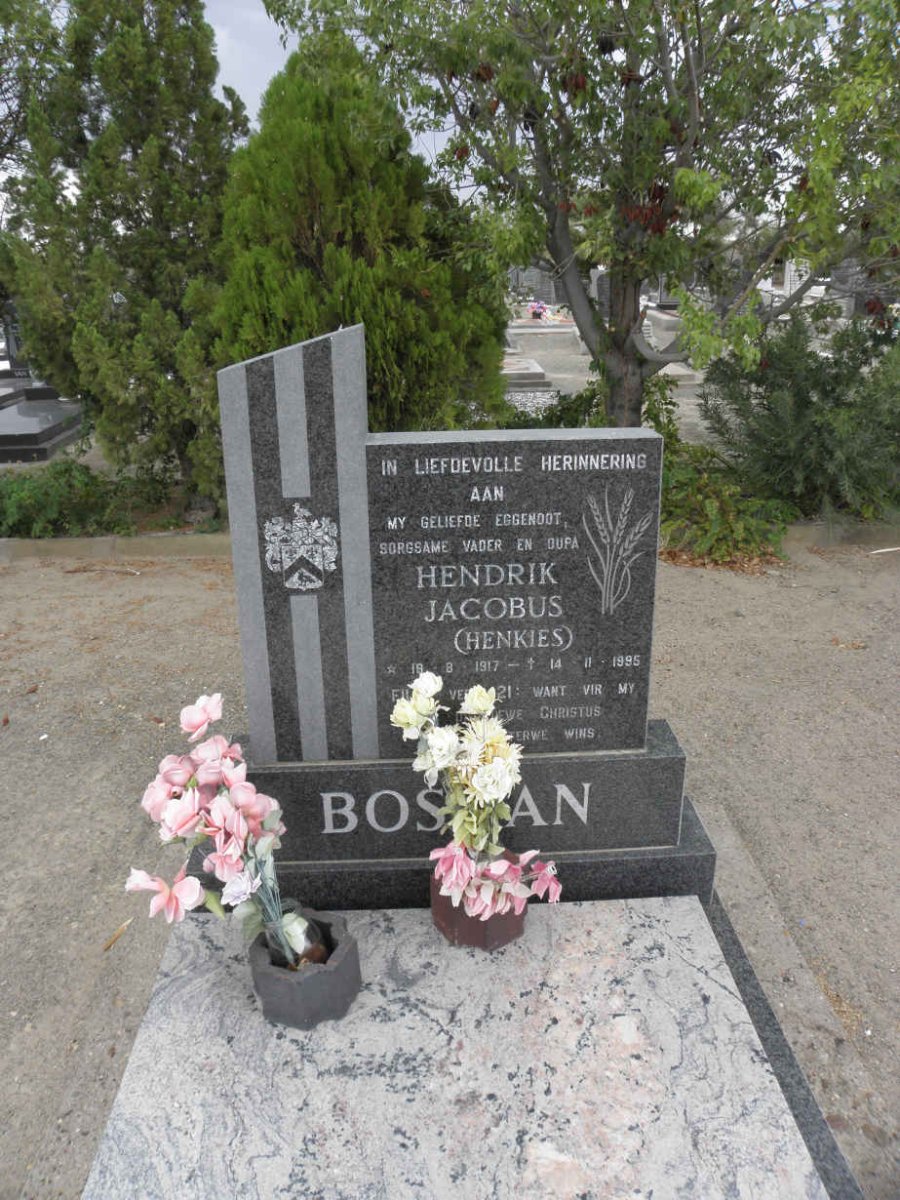 BOSMAN Hendrik Jacobus 1917-1995