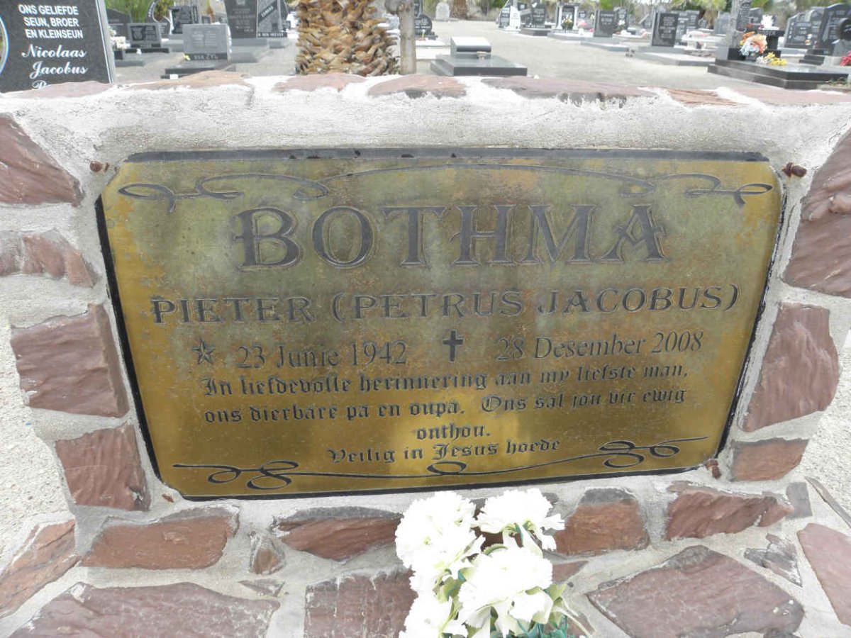 BOTHMA Petrus Jacobus 1942-2008