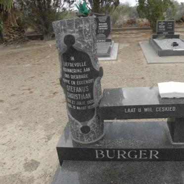 BURGER Stefanus Christiaan 1925-1975