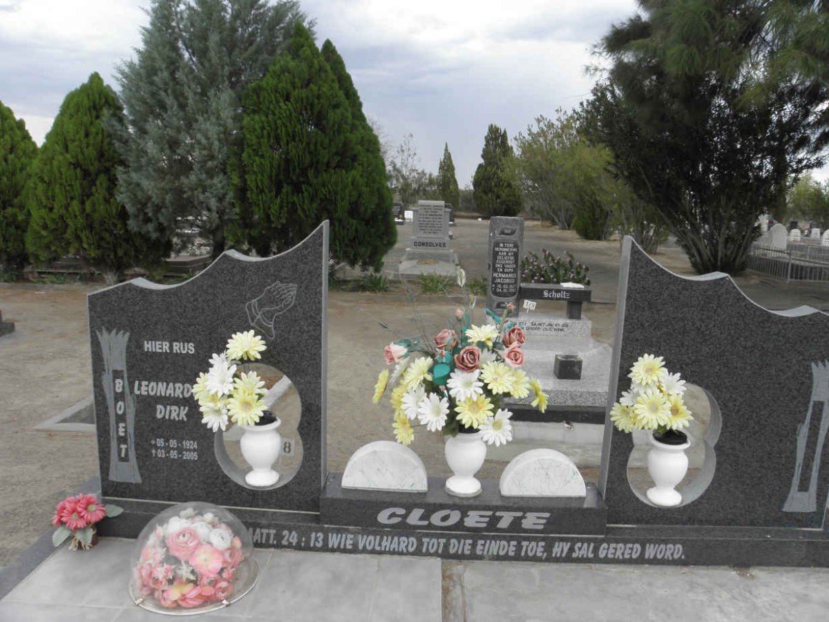 CLOETE Leonard Dirk 1924-2005