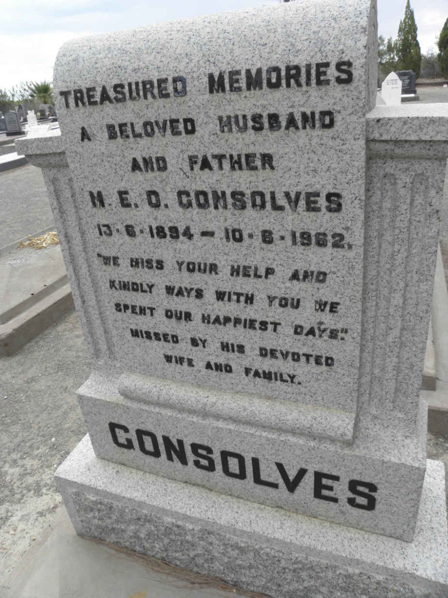 CONSOLVES H.E.D. 1894-1962