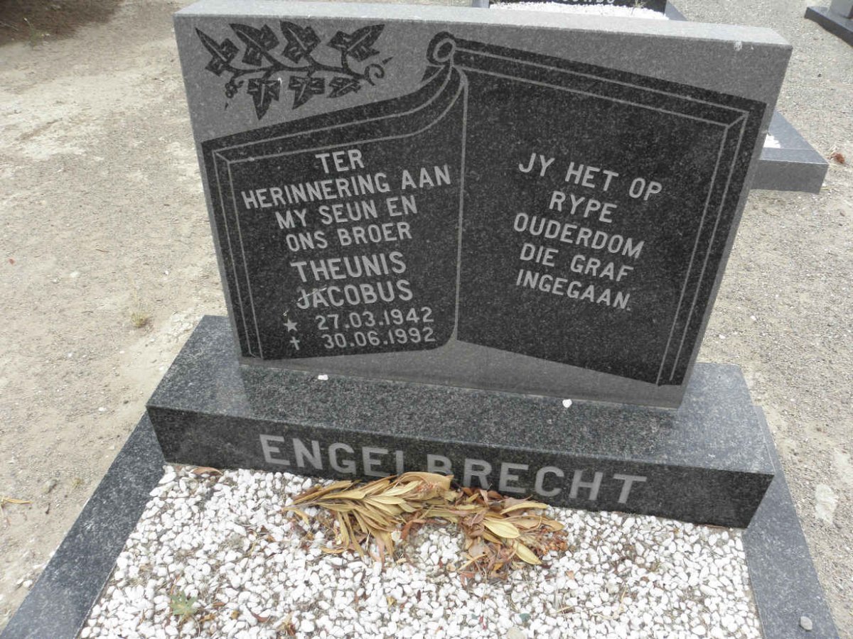 ENGELBRECHT Theunis Jacobus 1942-1992