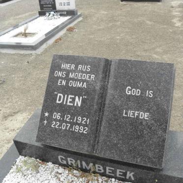 GRIMBEEK Dien 1921-1992