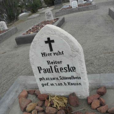 GESKE Paul 1875-1905