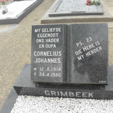GRIMBEEK Cornelius Johannes 1914-1986