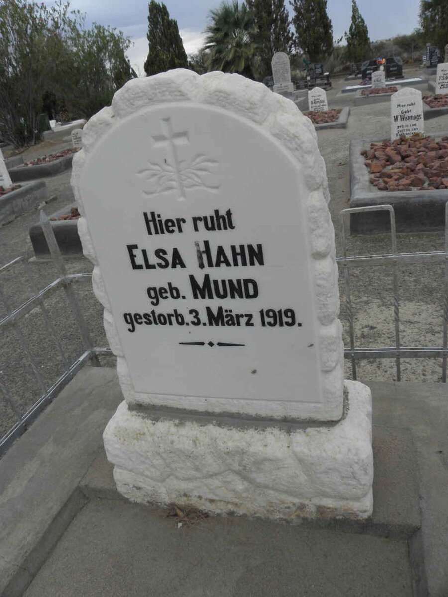 HAHN Elsa nee MUND -1919