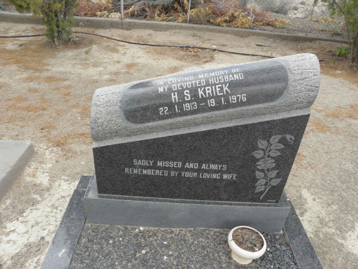 KRIEK H.S. 1913-1976