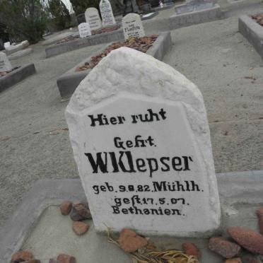 KLEPSER W, 1882-1907