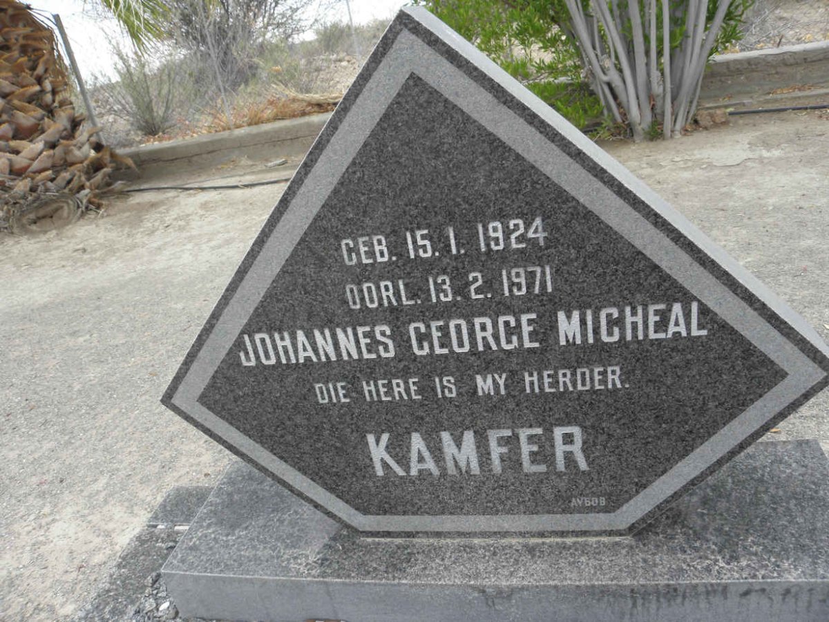 KAMFER Johannes George Michael 1924-1971