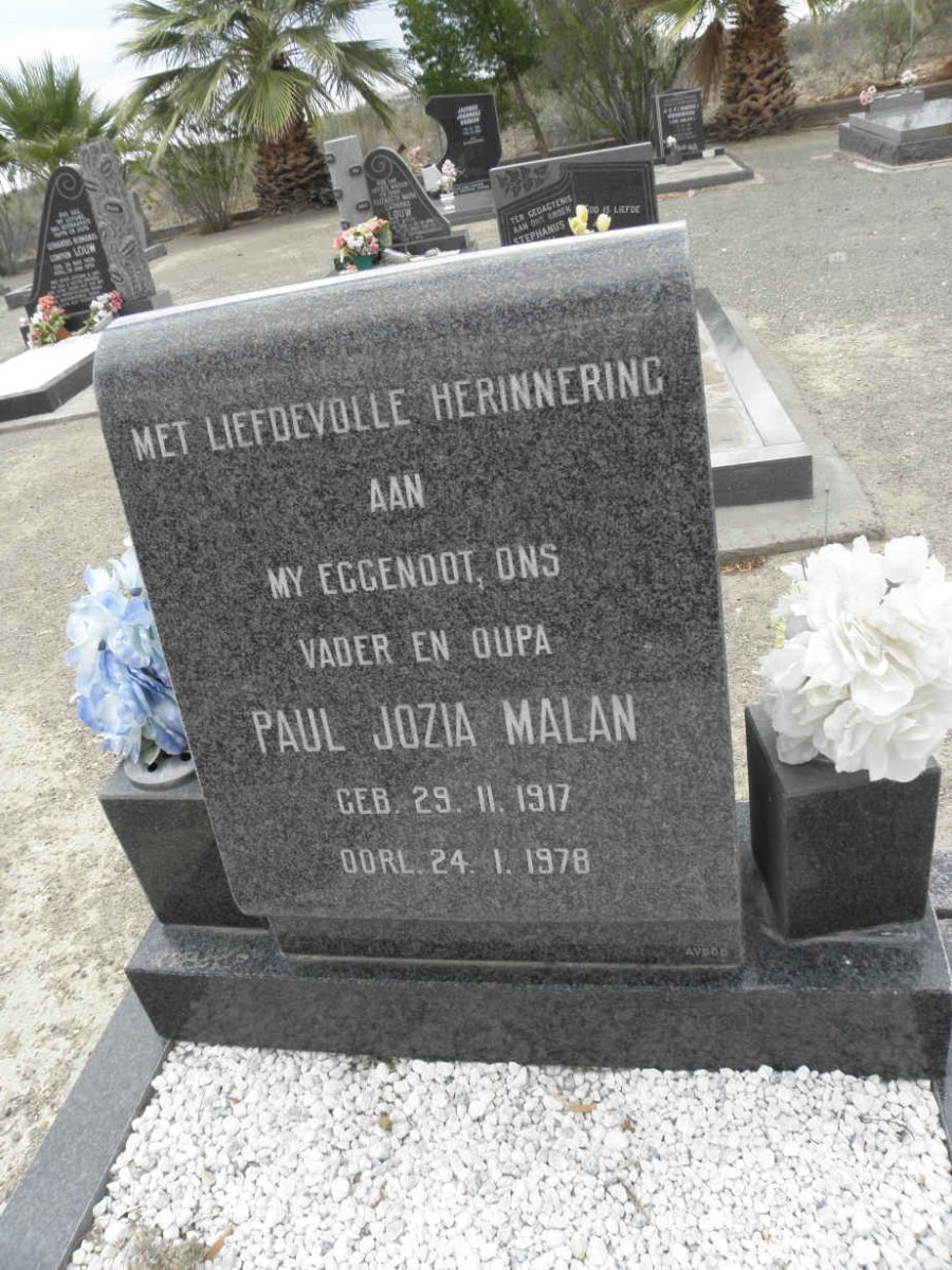 MALAN Paul Jozia 1917-1978