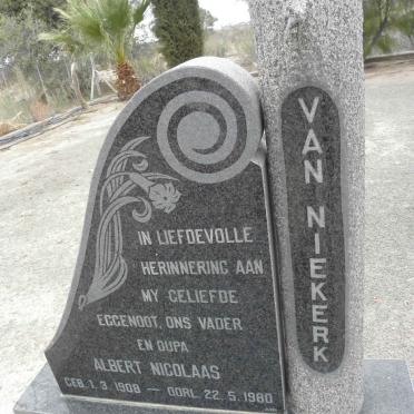NIEKERK Albert Nicolaas, van 1908-1980