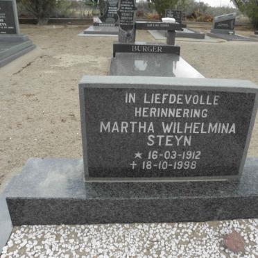 STEYN Martha Wilhelmina 1912-1998