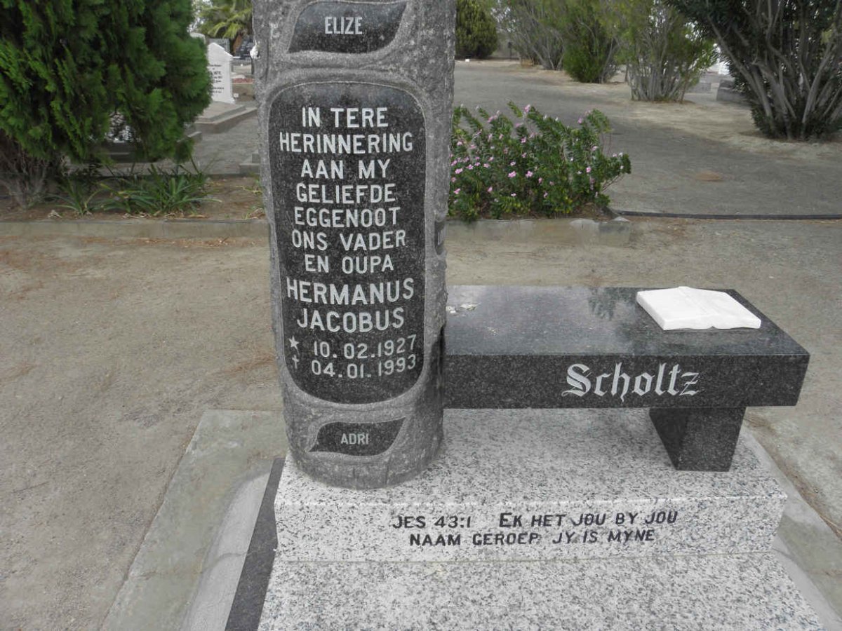 SCHOLTZ Hermanus Jacobus 1927-1993