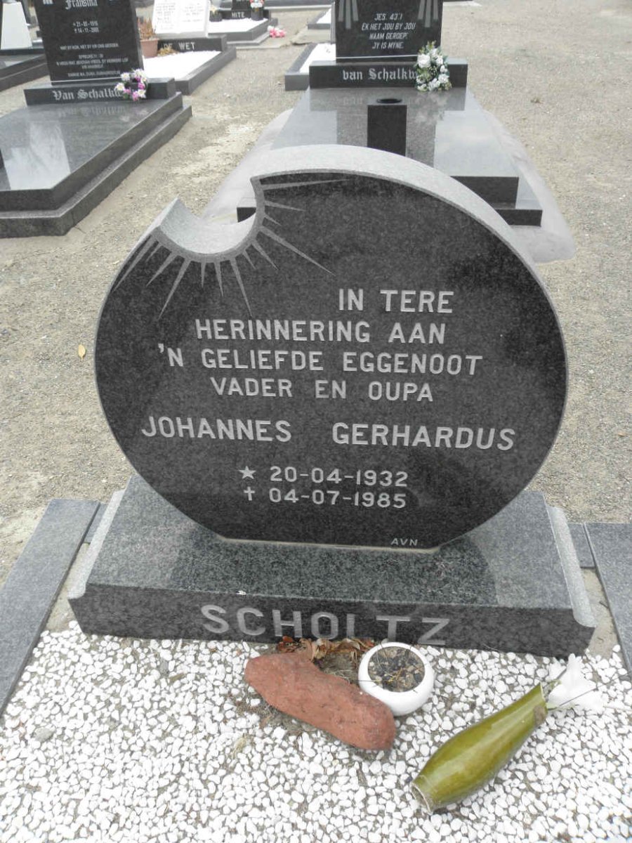 SCHOLTZ Johannes Gerhardus 1932-1985
