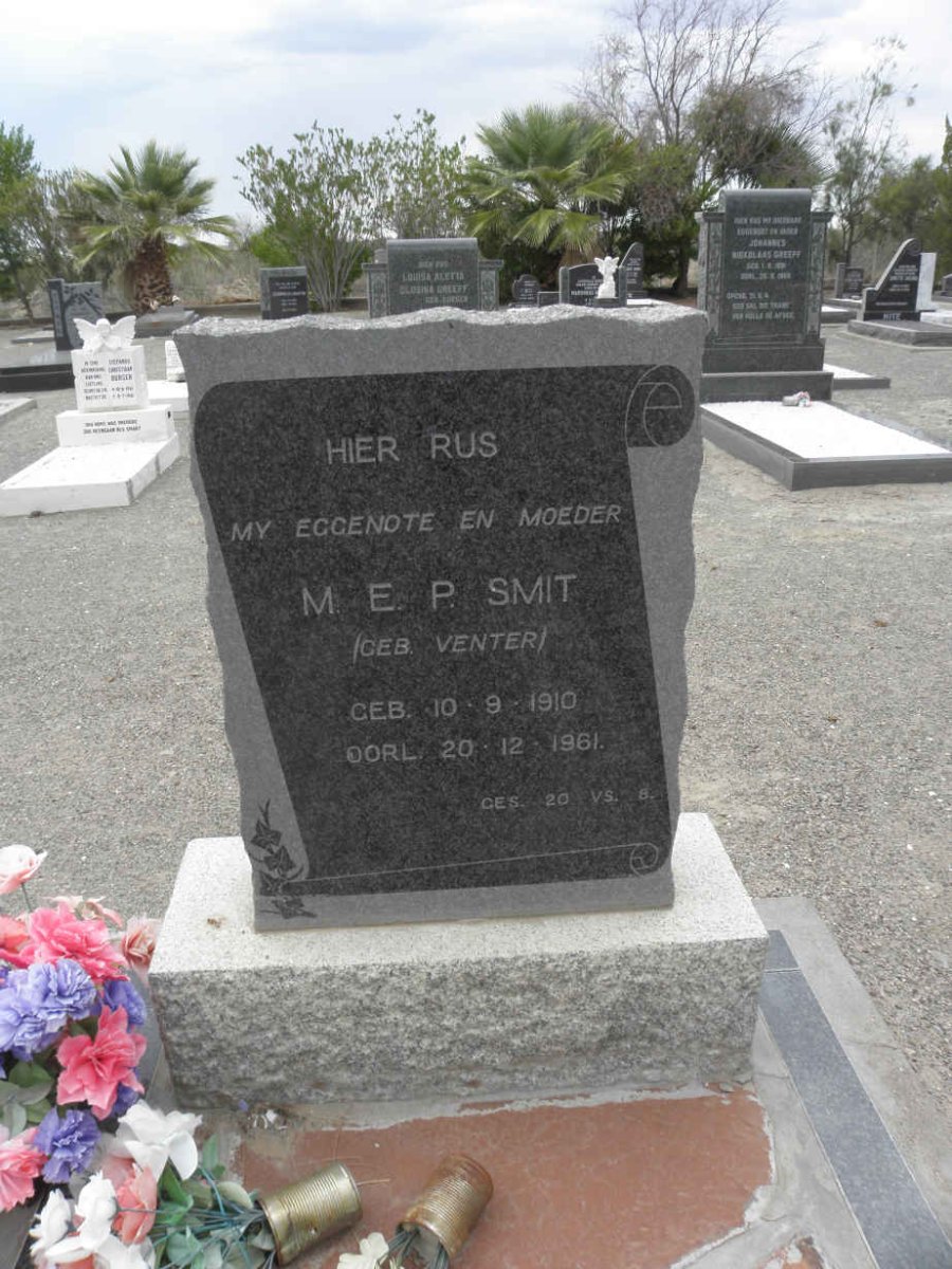 SMIT M.E.P. nee VENTER 1910-1961