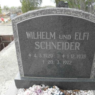 SCHNEIDER Wilhelm 1929-1972 &amp; Elfi 1935-1972