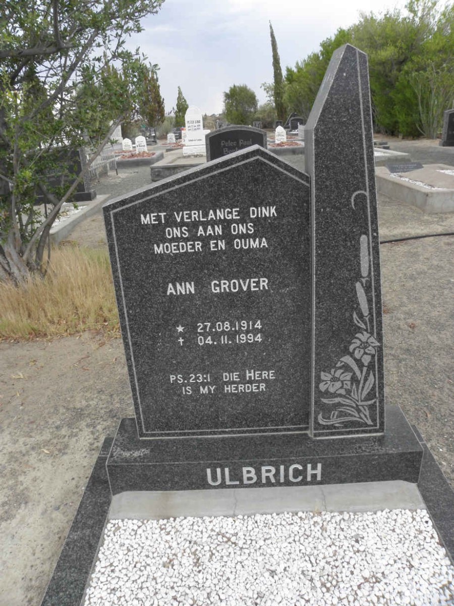 ULBRICH Ann Grover 1914-1994