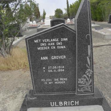 ULBRICH Ann Grover 1914-1994