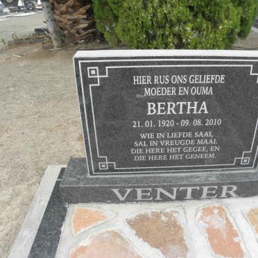 VENTER Bertha 1920-2010