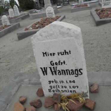 WANNAGS W, 1884-1907