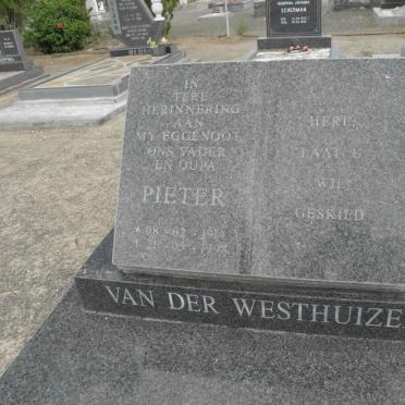 WESTHUIZEN Pieter, van der 1914-1998