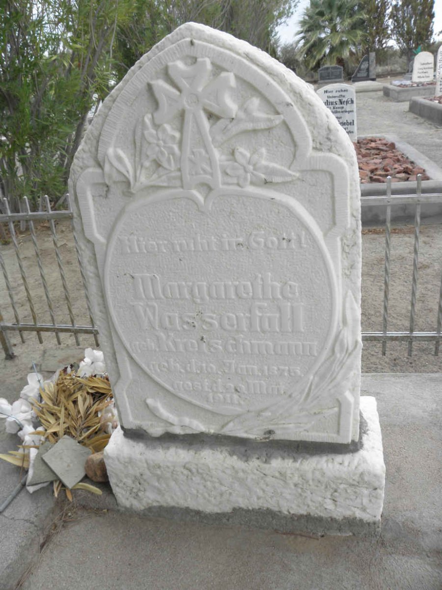 WASSERFALL Margarethe nee KREISCHMANN 1875-1911