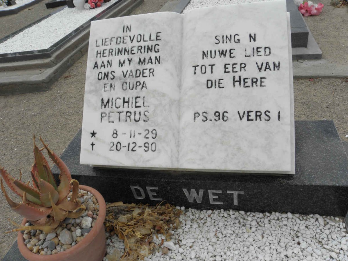 WET Michiel Petrus, de 1929-1990