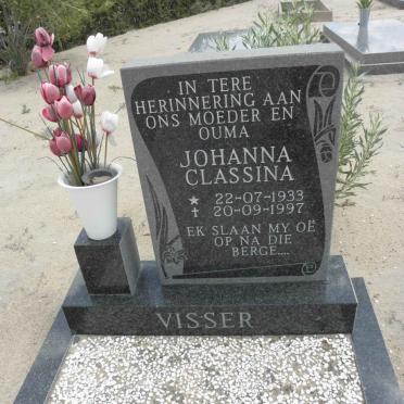 VISSER Johanna Classina 1933-1997