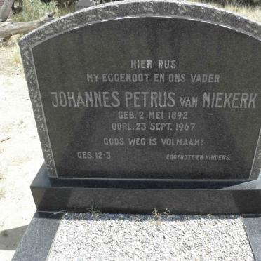 NIEKERK Johannes Petrus, van 1892-1967