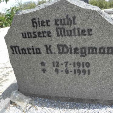 WIEGMANN Maria K. 1910-1991