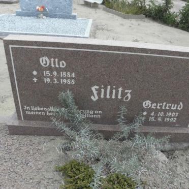 FILITZ Otto 1884-1988 &amp; Gertrud 1903-1992