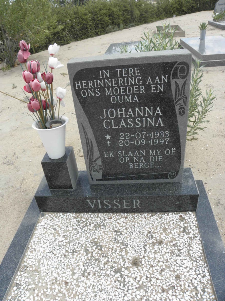 VISSER Johanna Classina 1933-1997