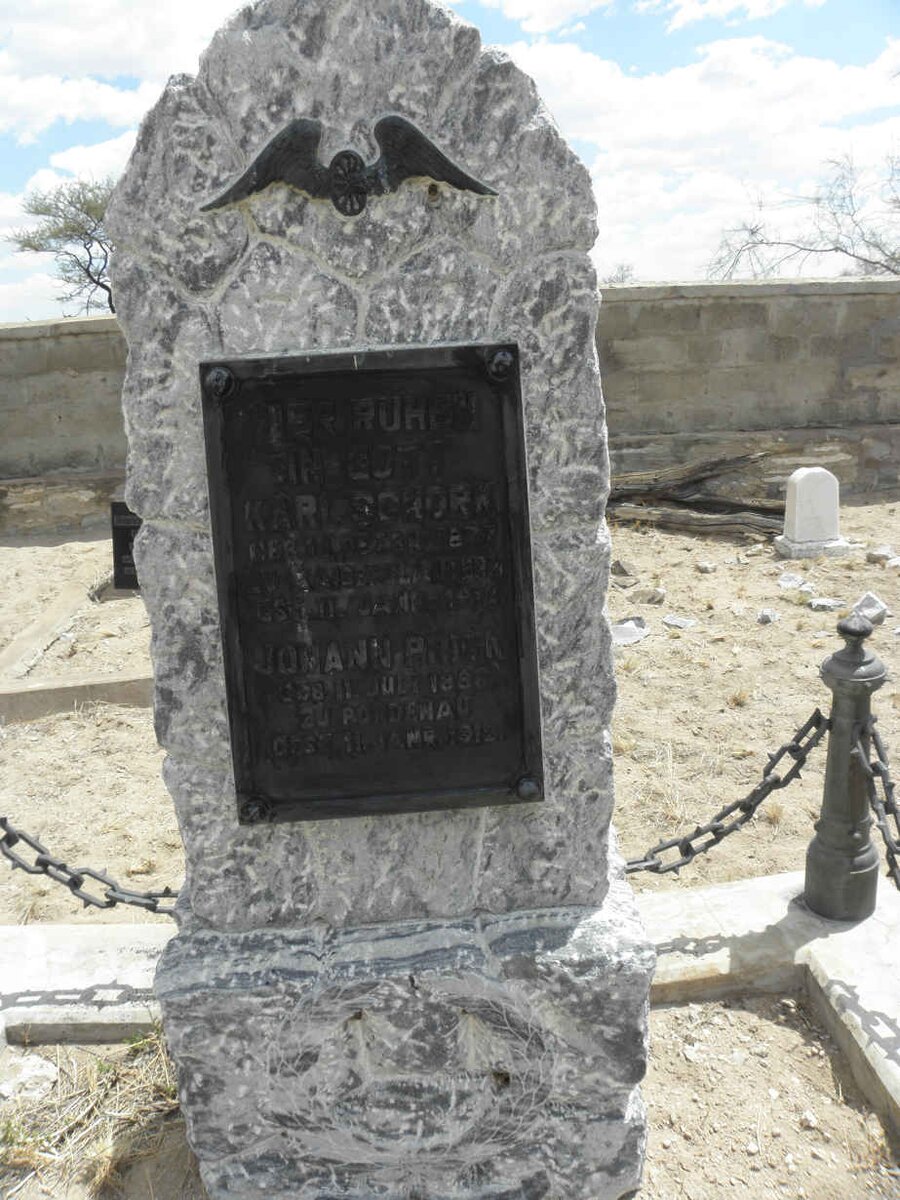 SCHORK Karl 1877-1912 :: PRICK Johann 1886-1912