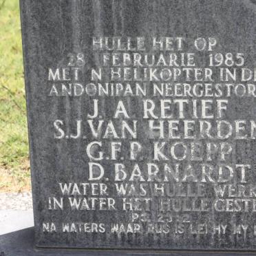 Namibia, KUNENE region, Etosha National Park, Namutoni_1, Namutoni camp memorial