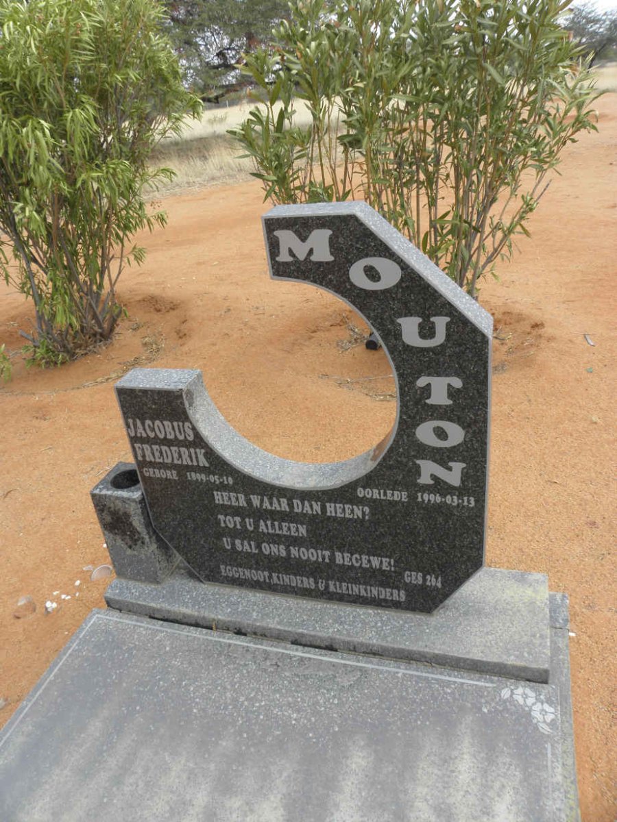 MOUTON Jacobus Frederik 1899-1996