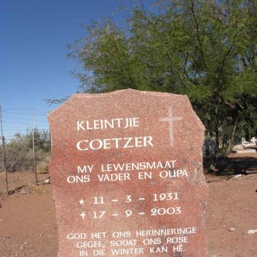 COETZER Kleintjie 1931-2003
