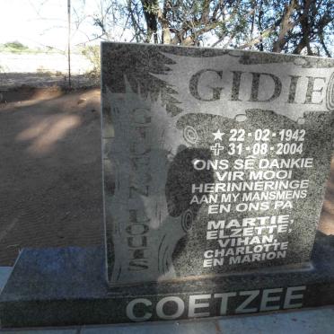 COETZEE Gideon Louis 1942-2004