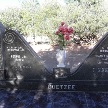COETZEE Petrus J.B. 1916- &amp; Johanna Hendriena WIESE 1912-1999