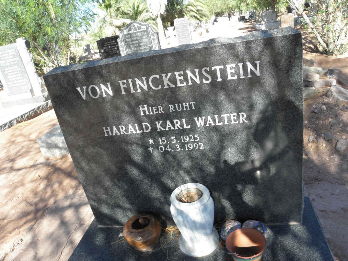 FINKENSTEIN Harald Karl Walter, von 1925-1992
