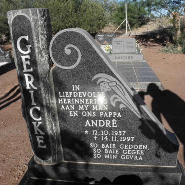 GERICKE Andre 1957-1997