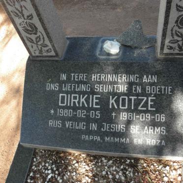 KOTZE Dirkie 1980-1981