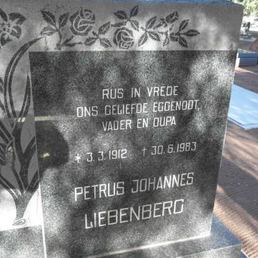 LIEBENBERG Petrus Johannes 1912-1983