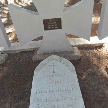 LANGE Karl 1873-1894