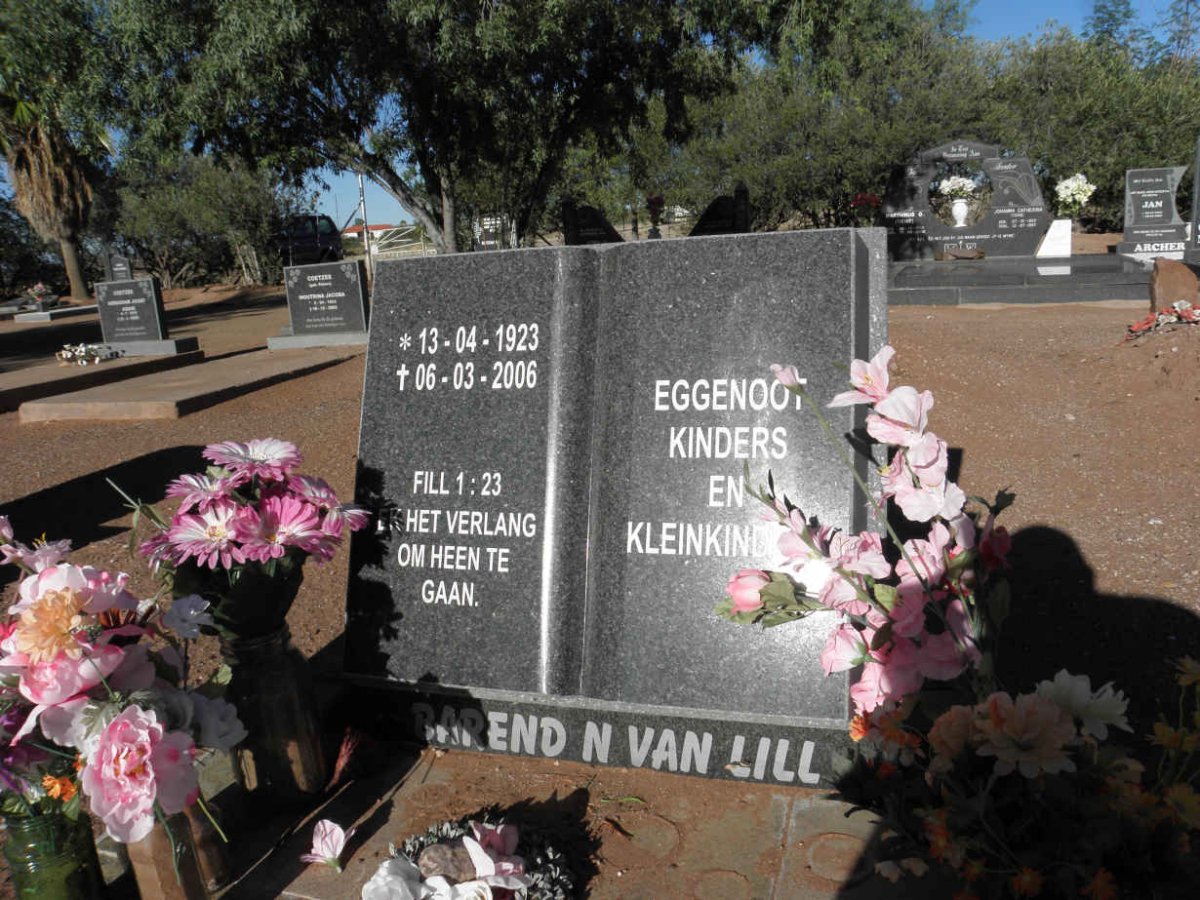 LILL Barend N., van 1923-2006