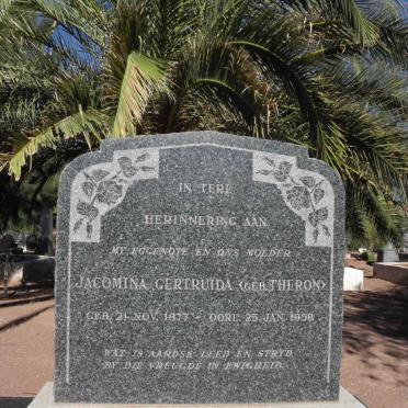 MERWE Jacomina Gertruida,v.d.  nee THERON 1877-1958