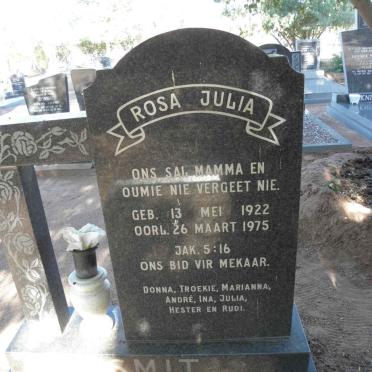 SMIT Rosa Julia 1922-1975