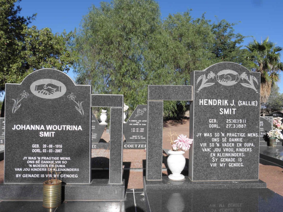 SMIT Hendrik J. 1911-1987 &amp; Johanna Woutrina 1916-2007